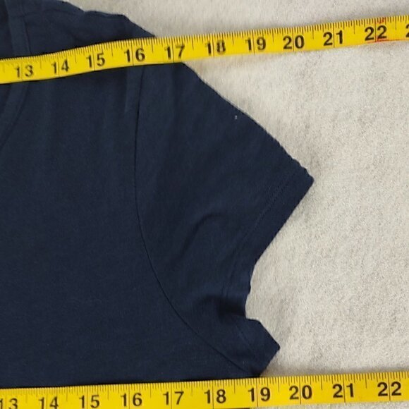 Gap Women's Blue Softspun Cotton Blend Short Sleeve T-Shirt Dress Size Large - Picture 8 of 11